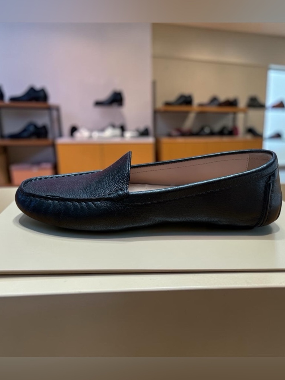 NEW, Cole Haan, Black Leather Driving Loafers Women, 8.5 Slip-On Comfort